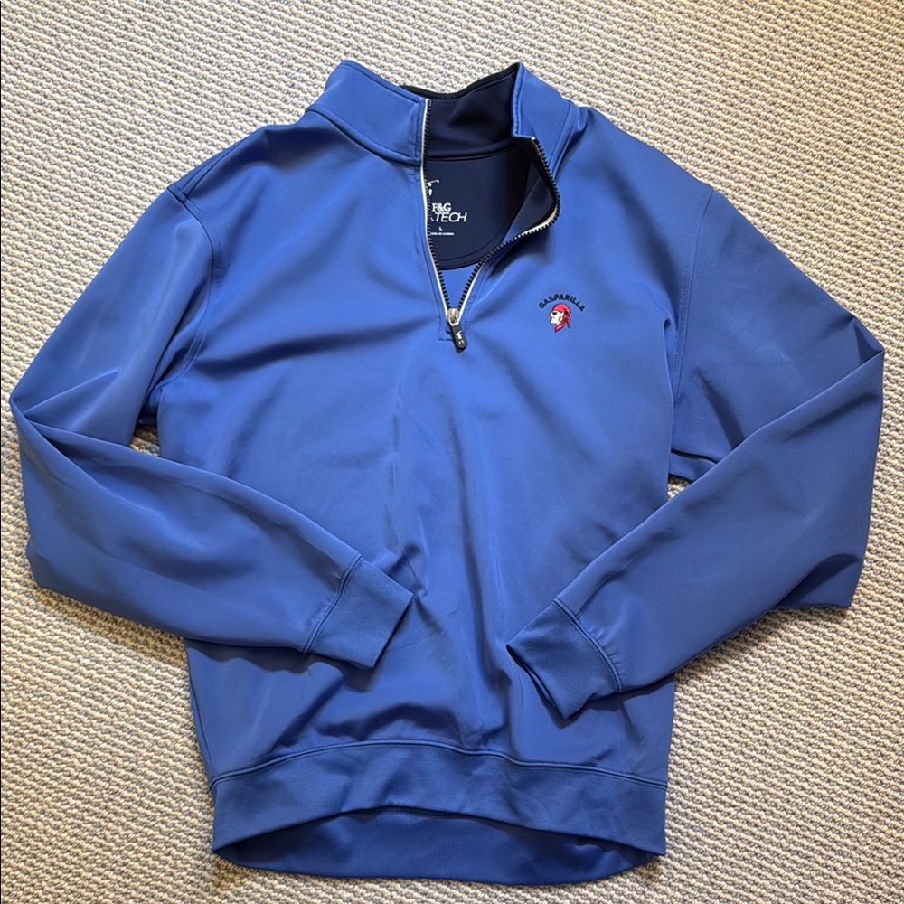 Gasparilla Blue Half-Zip Men's Sweater